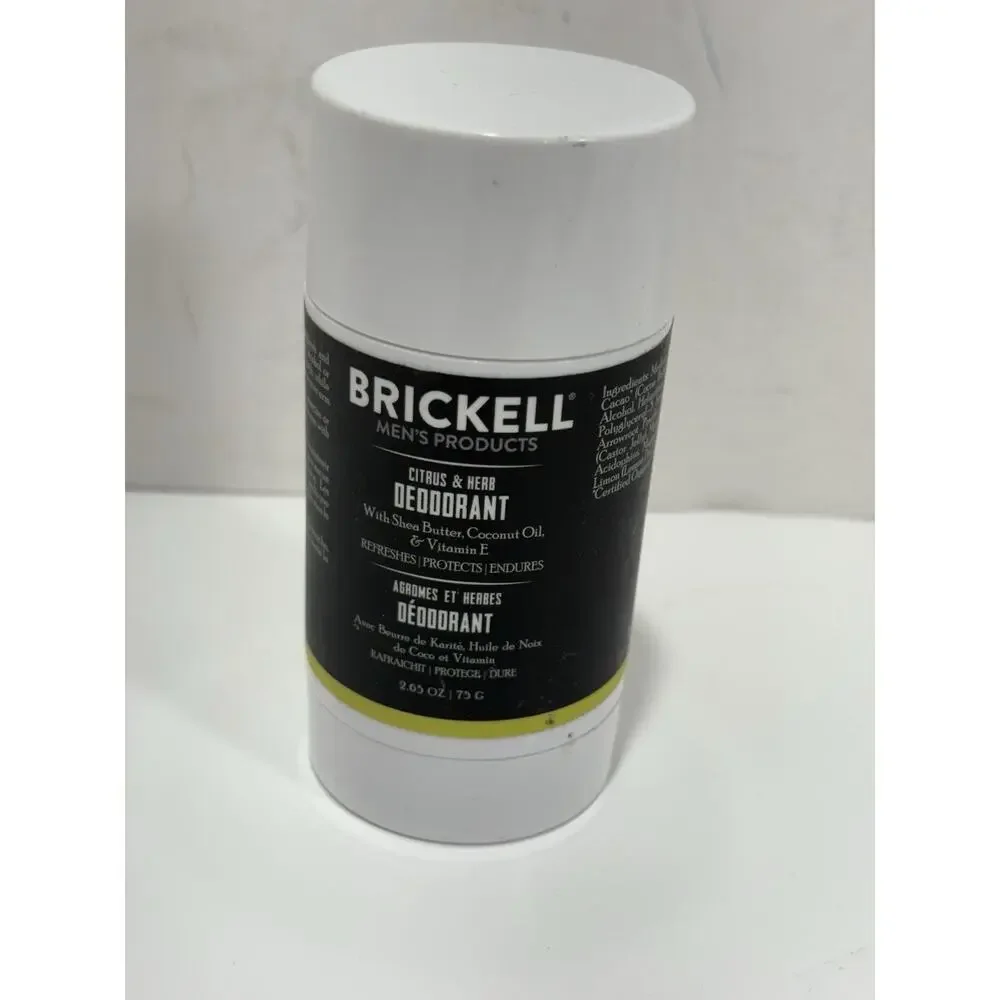 Brickell Men's Products Citrus & Herb Deodorant‎ For Men 2.65oz No Box RARE